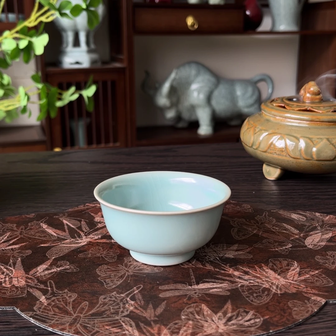 杯清凉寺仿古釉压手杯