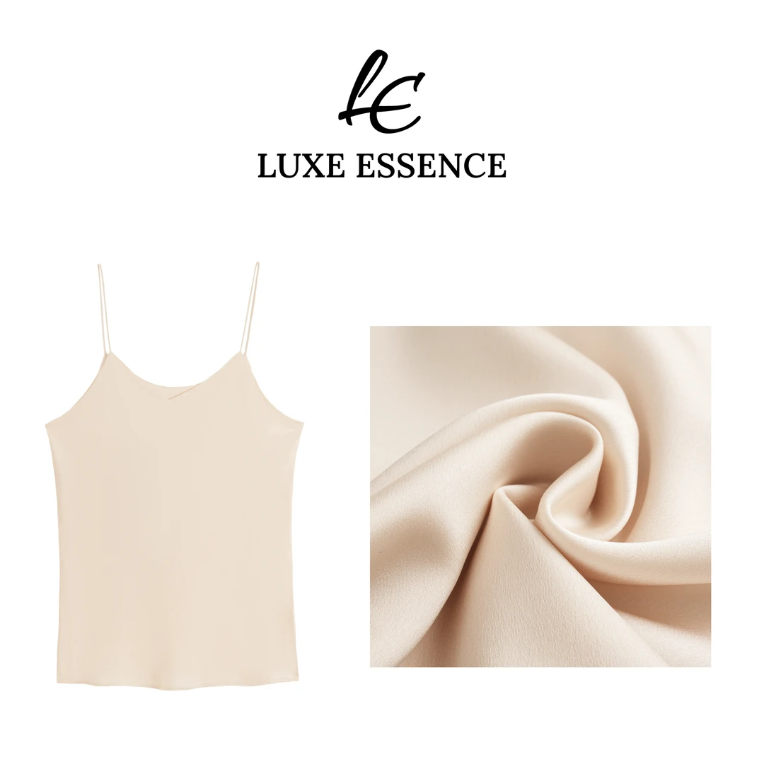 Luxe Essence【凉意】春夏时尚新款贴身多色醋酸吊带通勤