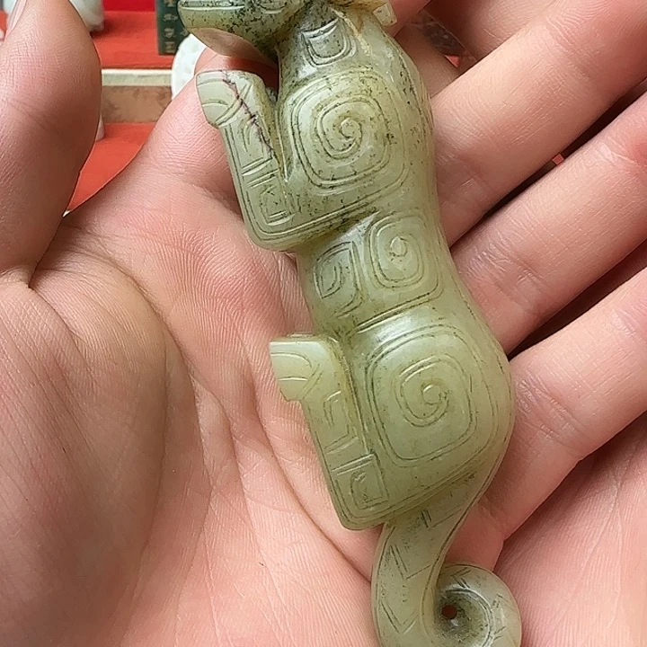 和田玉车挂未镶嵌