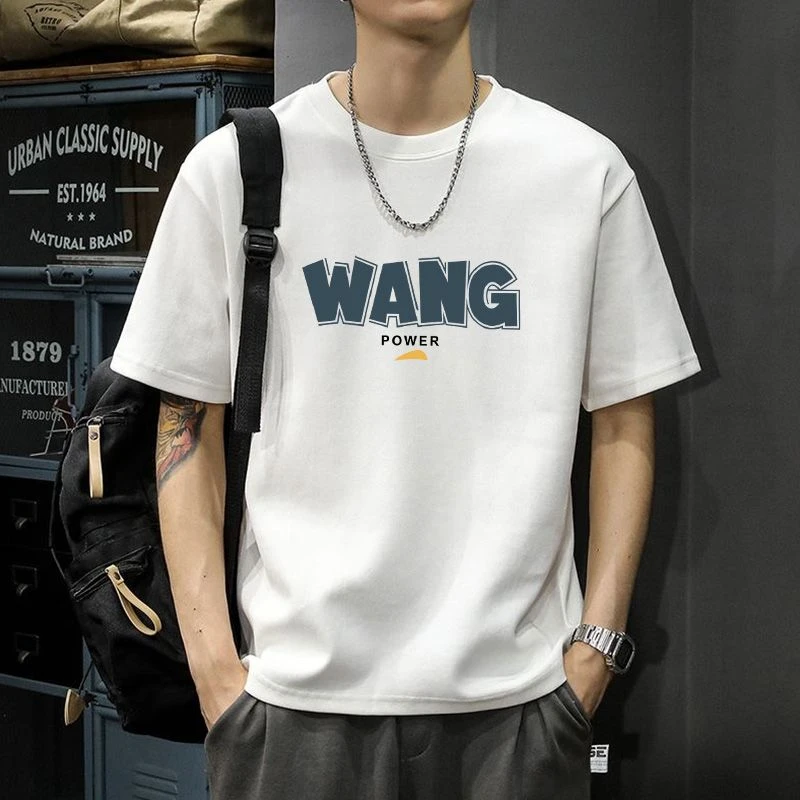 美式短袖t恤男夏季大码宽松上衣oversize加肥加大男款纯棉体恤