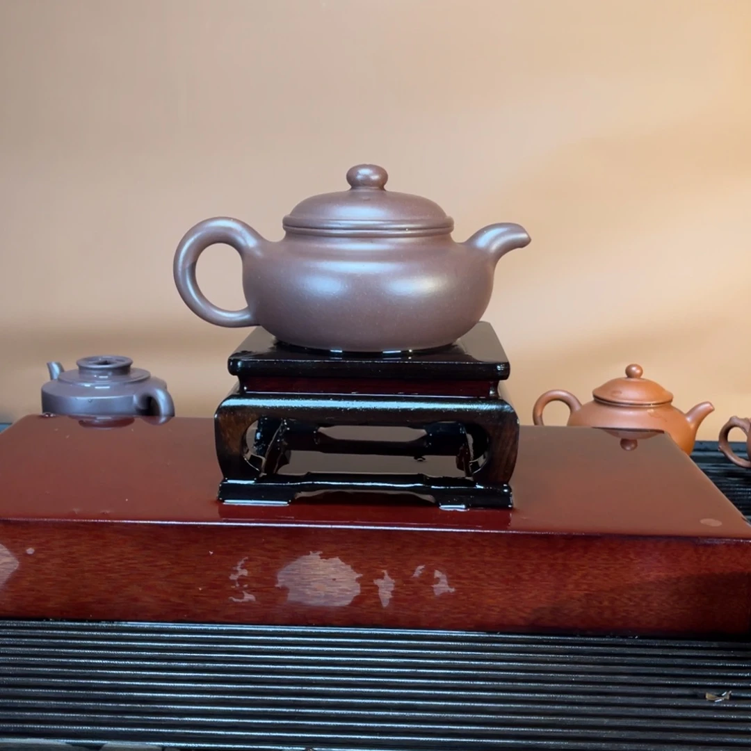 茶壶紫砂高端450cc紫泥慕古访古