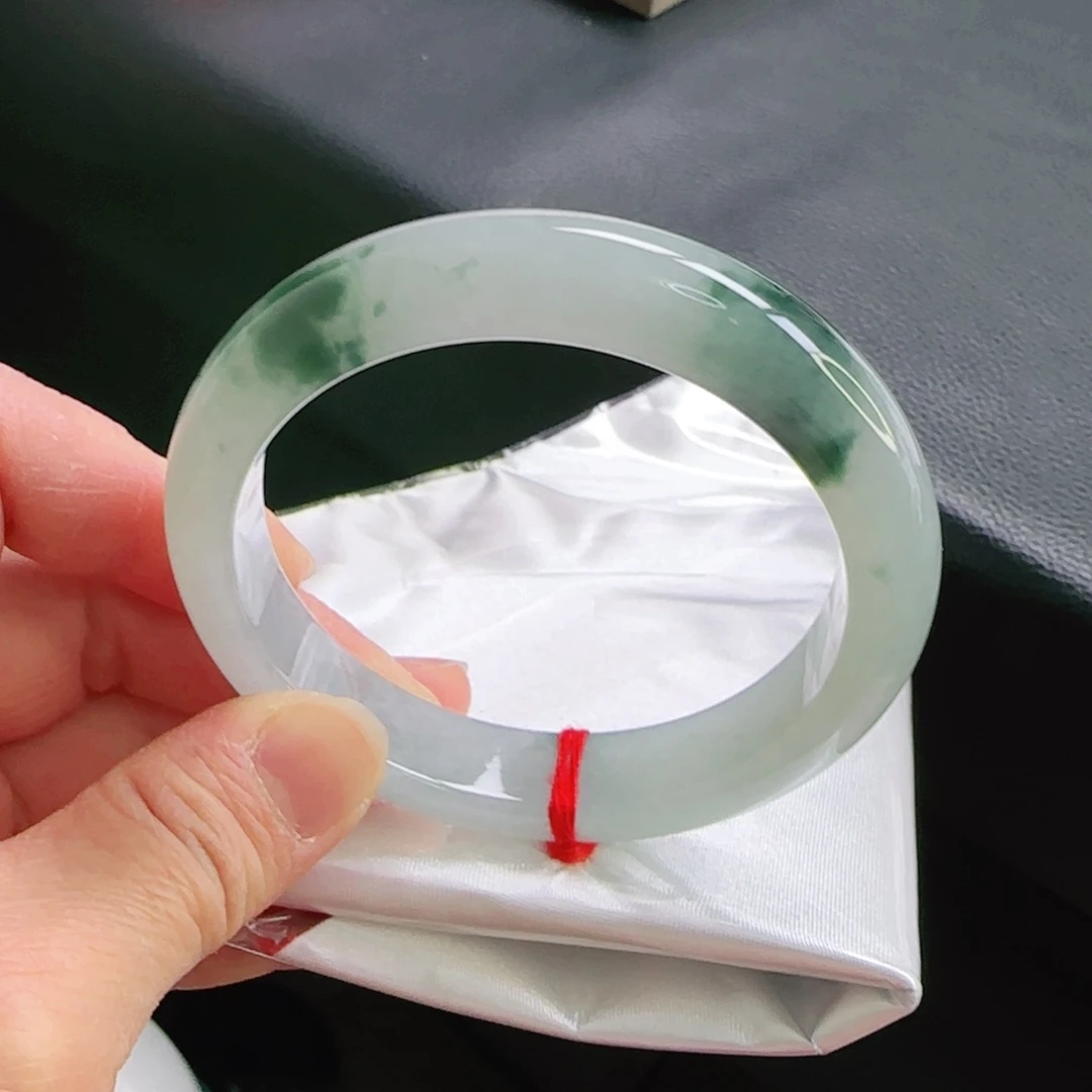 翡翠手镯未镶嵌58正圈手镯