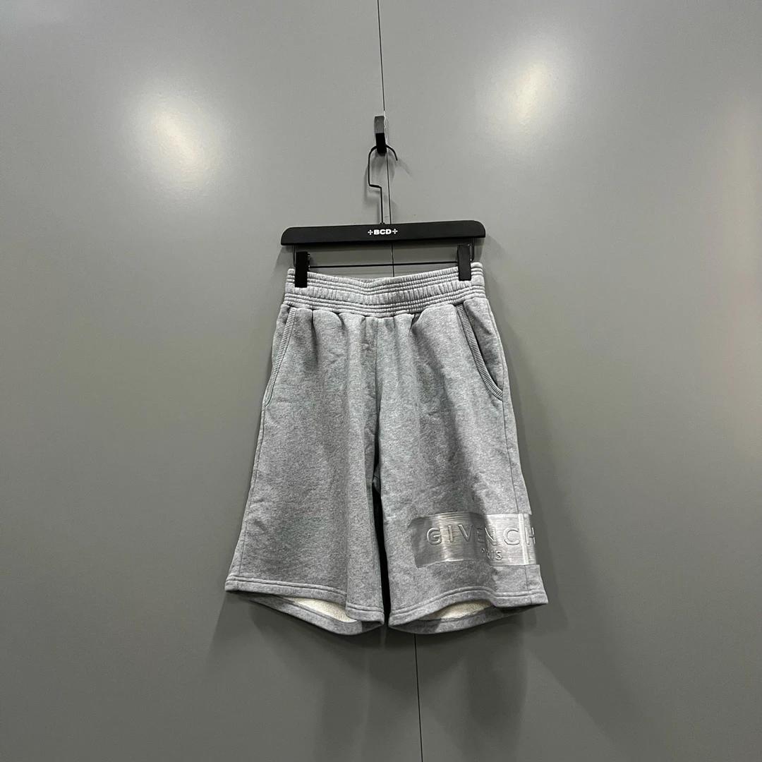 Givenchy 纪梵希 灰色徽标logo短裤 XS码/全新/jc601871
