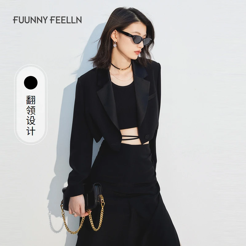 【达人专属】短式短外套女气质小个子设计感FA00415短