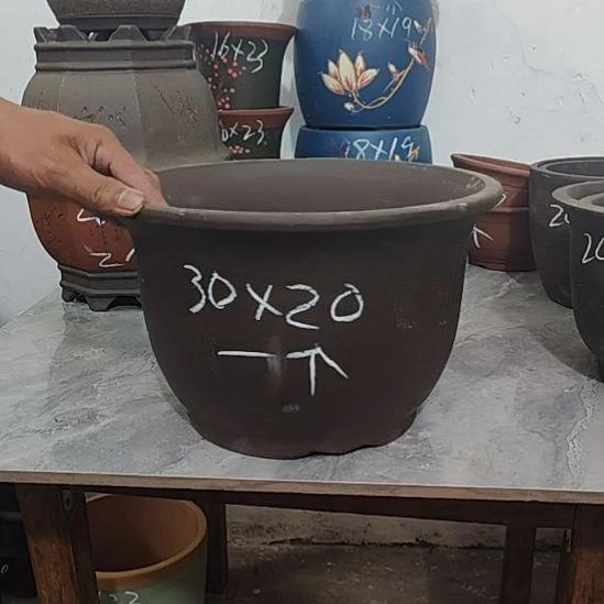 宜兴紫砂花盆清仓处理花盆