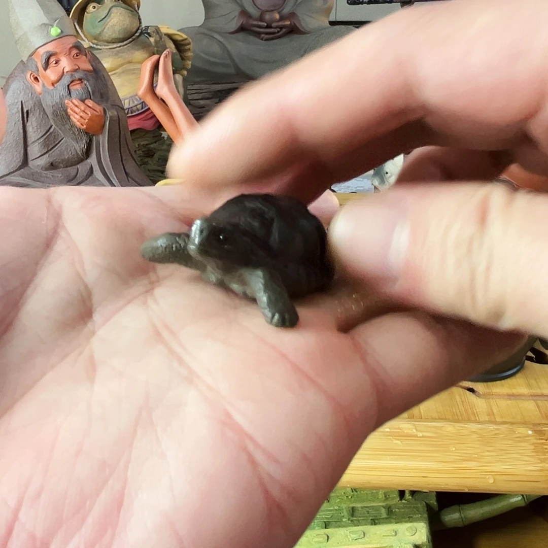 茶宠紫砂小海龟茶宠全手工