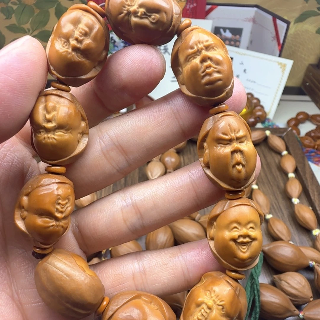橄榄核手串/手链橄榄核雕刻Q