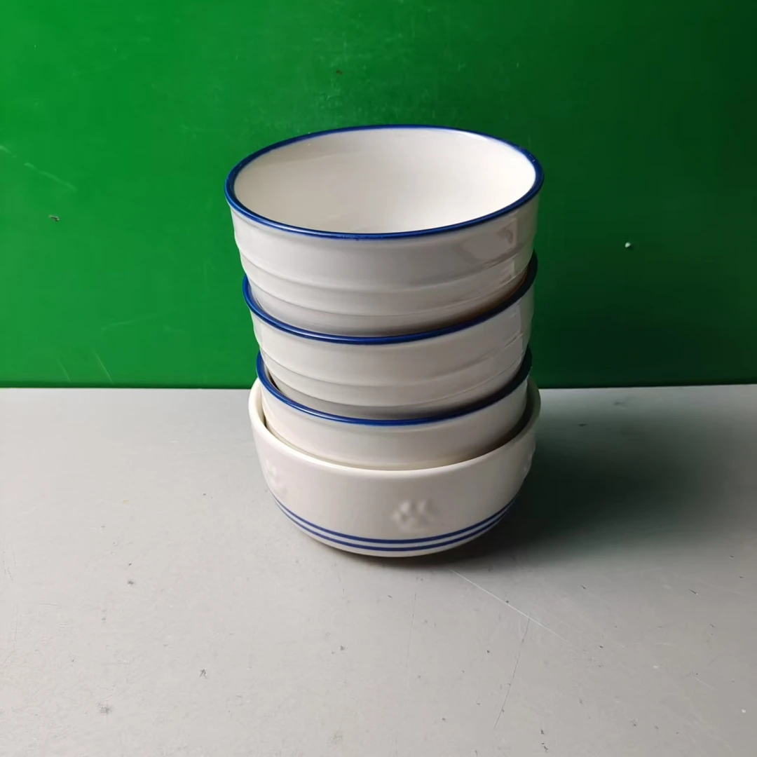 M1318 碗4个（口径11，高6）陶瓷餐具 D1