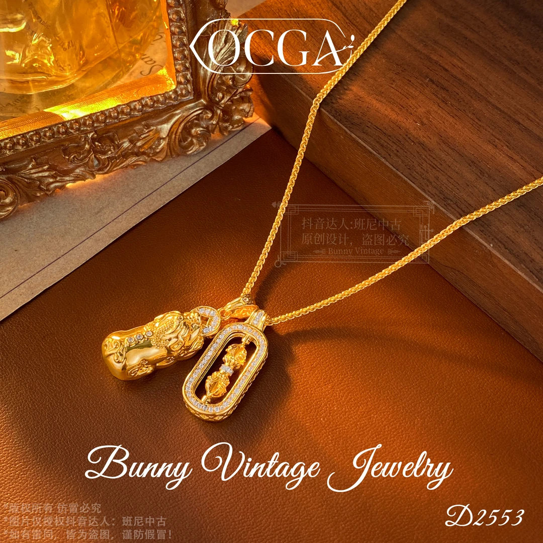 镀K金D2553 法【貔貅】秋冬OCGA 欧斯伽斯 项链