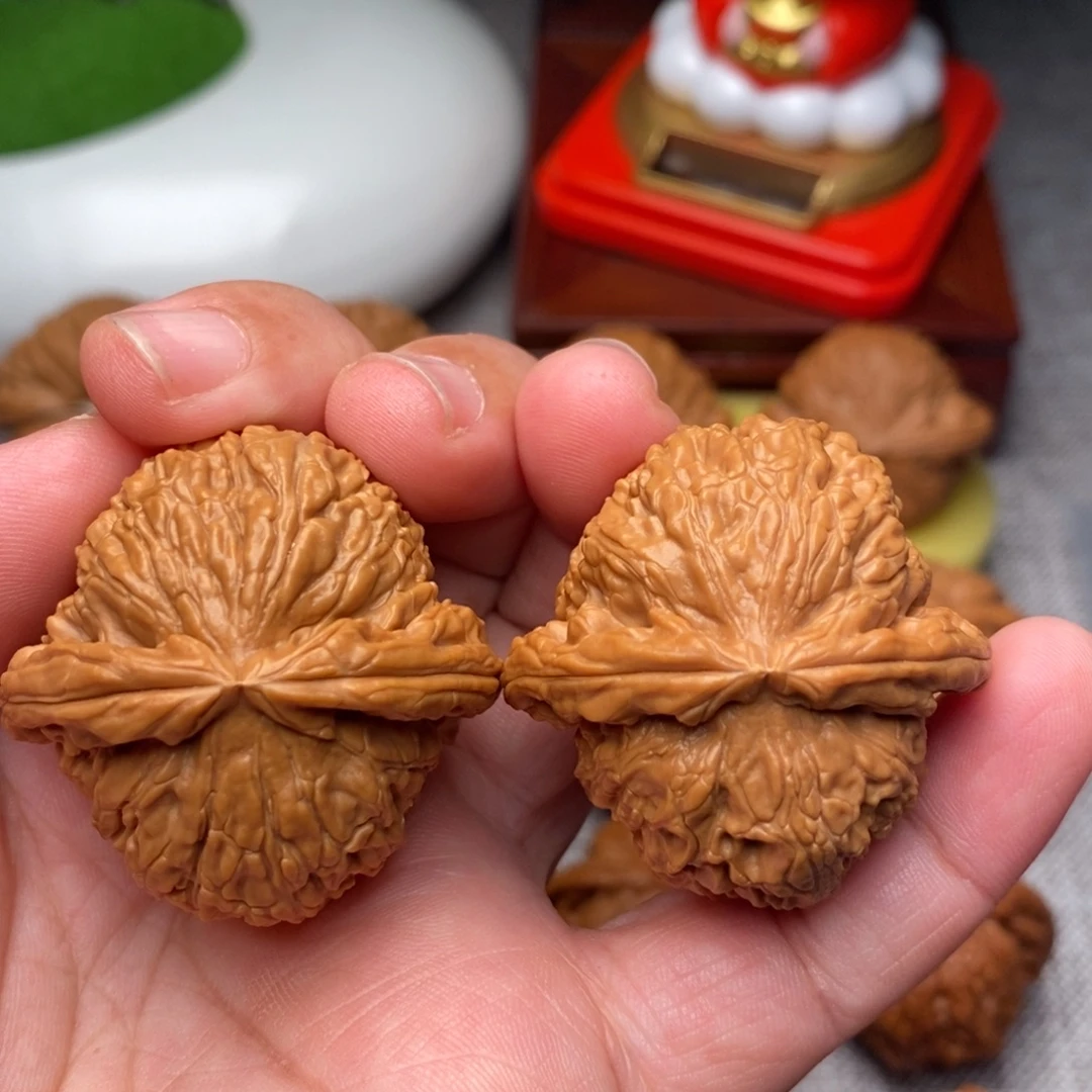 把件文玩核桃39全品绝配白狮子