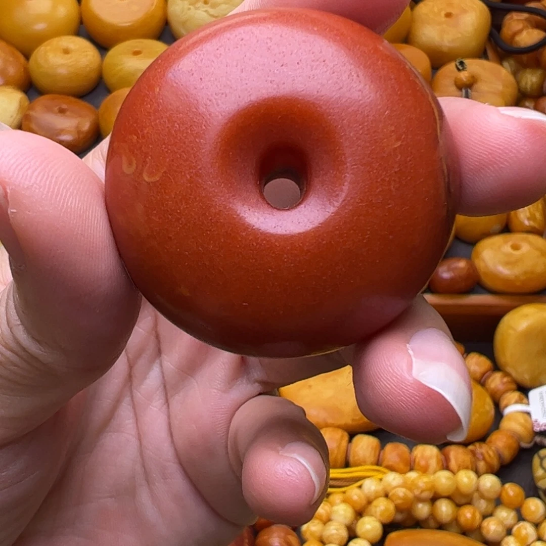 琥珀未镶嵌珠宝奇石扣子