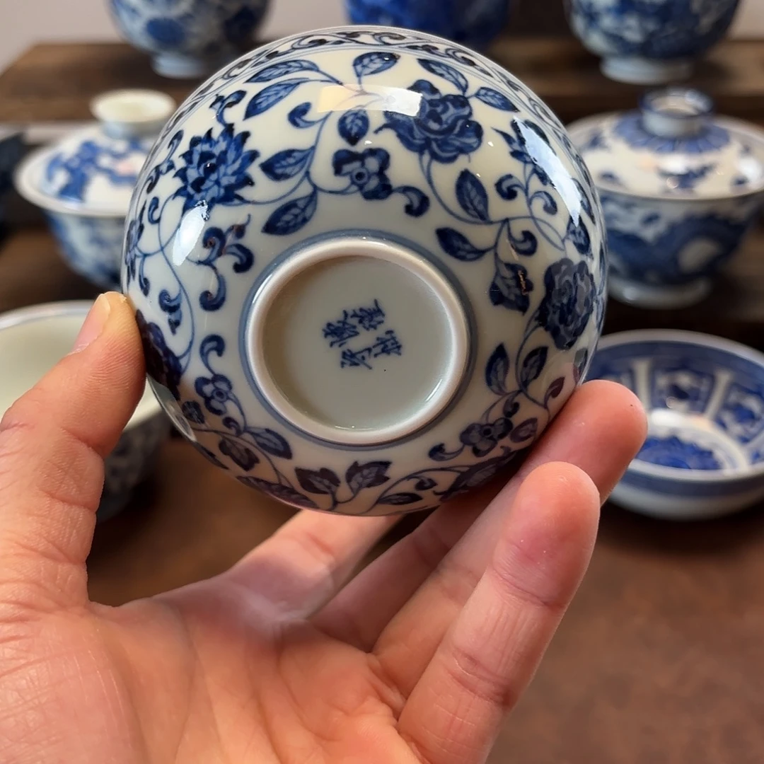 z***t景德镇纯手工手绘十二花卉补差价