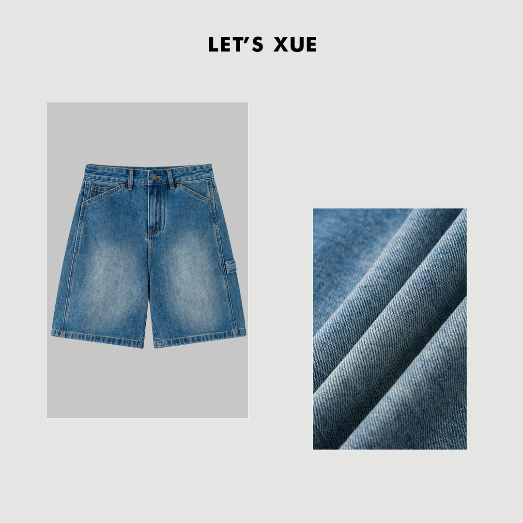 XUE【万金油短裤】五分高腰潮流夏季薄款牛仔裤女