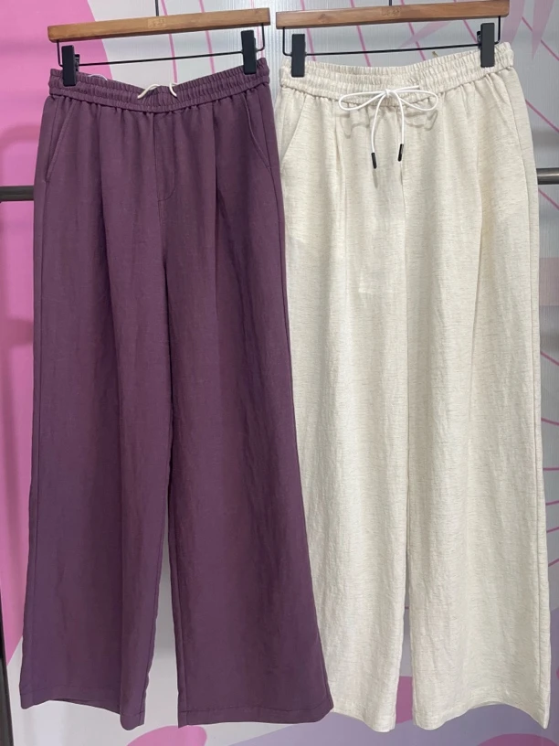 水淼25夏装新款阔腿裤0743