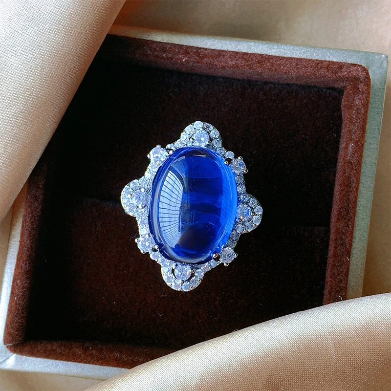 3293戒指--蓝--精工蓝戒指赠礼盒