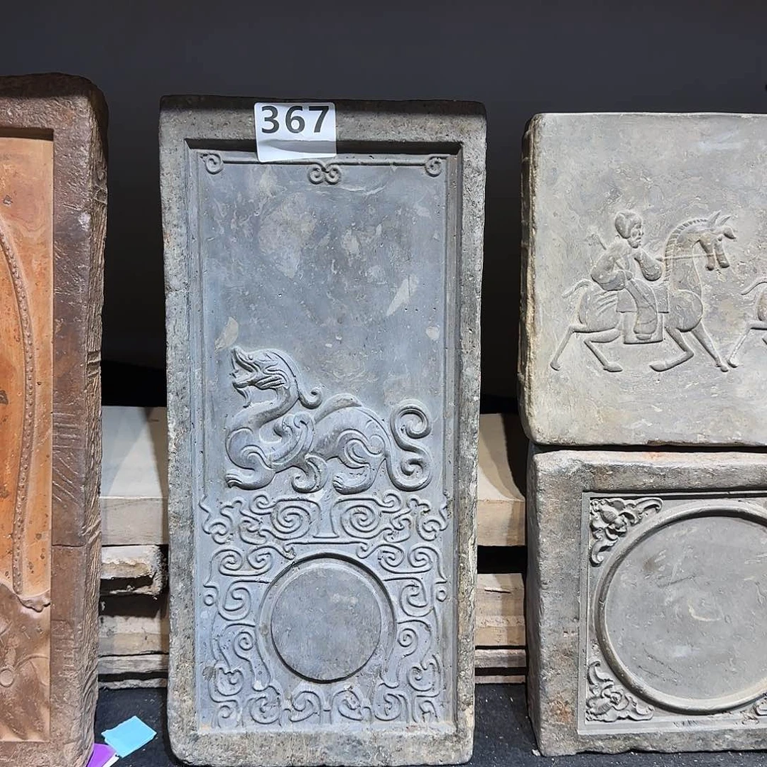 老砖后刻干泡茶台