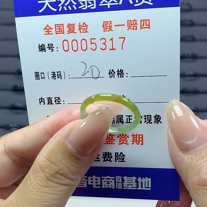 翡翠戒圈未镶嵌    5317