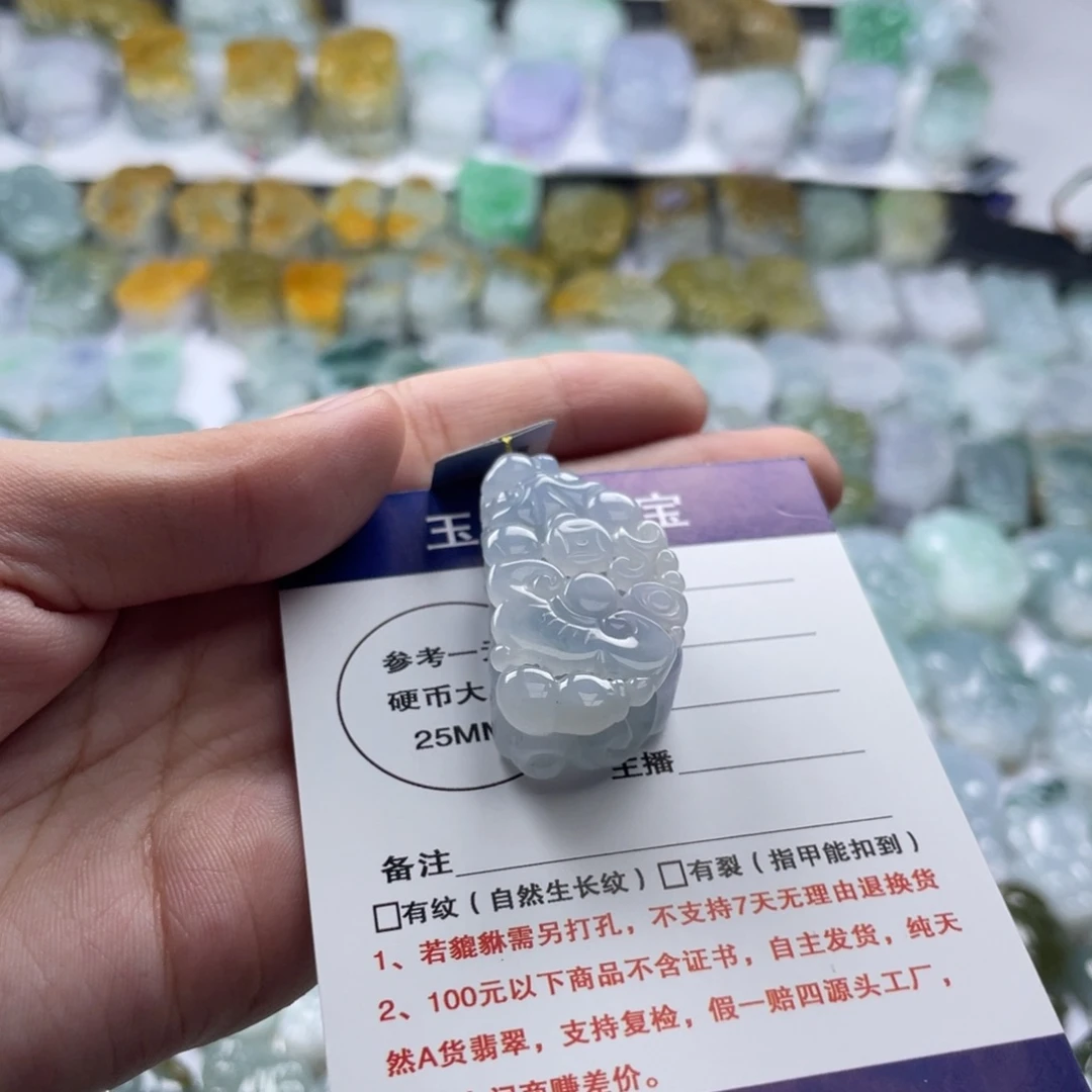 翡翠未镶嵌颈饰貔貅