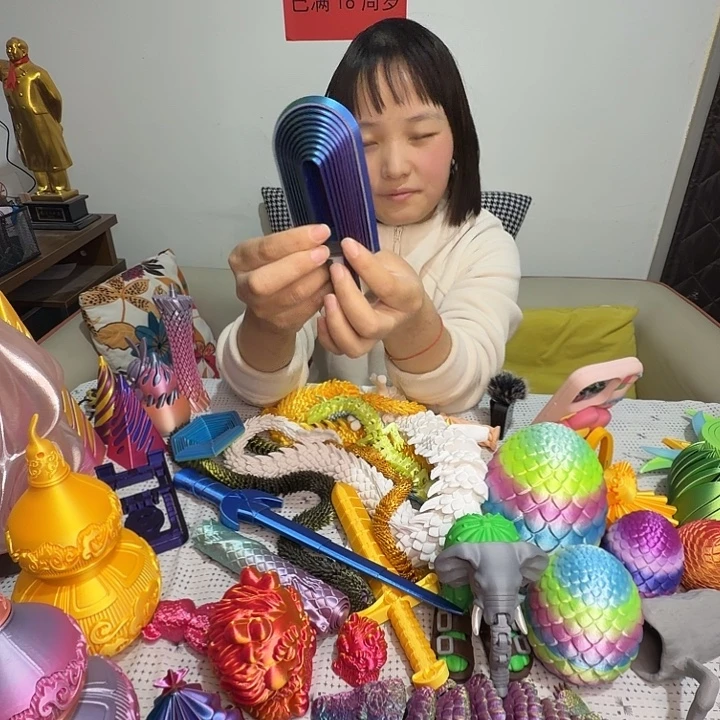 雪糕造型解压玩具pla材质颜色可定制