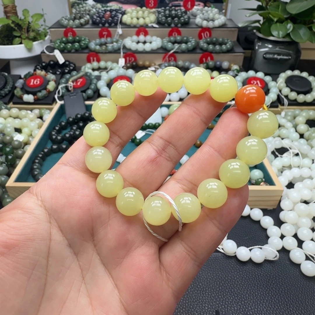 和田玉未镶嵌手链12