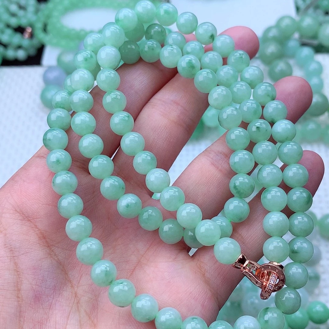 翡翠未镶嵌毛衣链