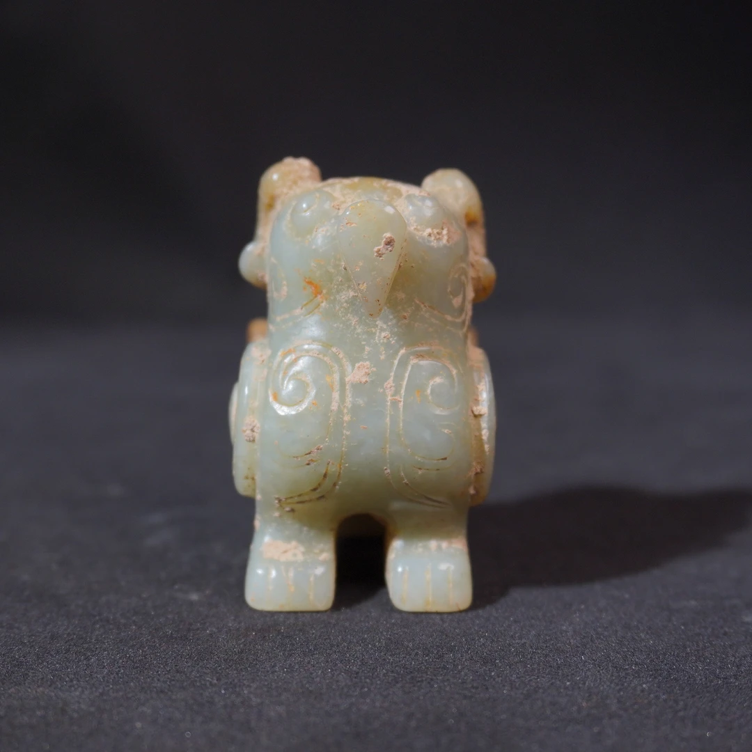 4SC39  明 和田玉枭鸟挂件