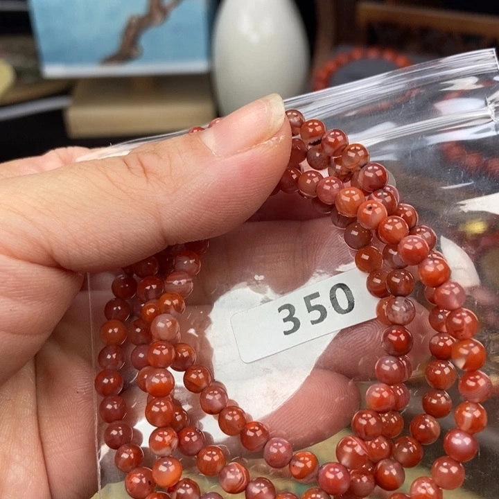 南红玛瑙未镶嵌手链