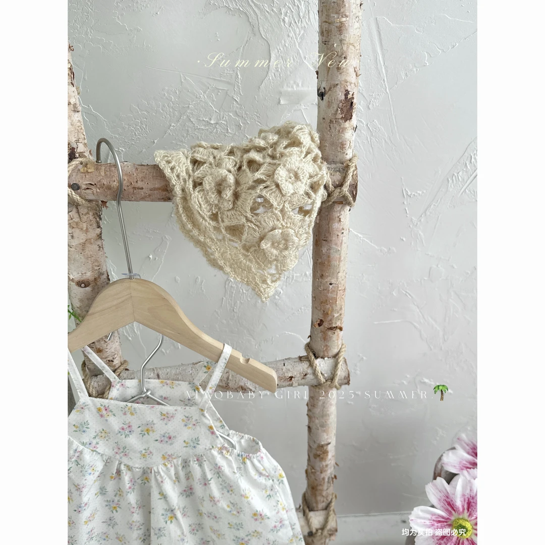 NIMO【钩花帽】ins韩版夏款宝宝帽透气舒适甜美宝宝钩花帽