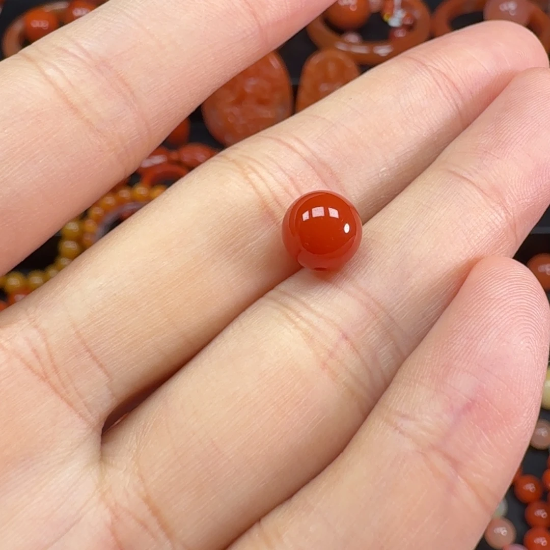 南红玛瑙未镶嵌配饰8.5mm