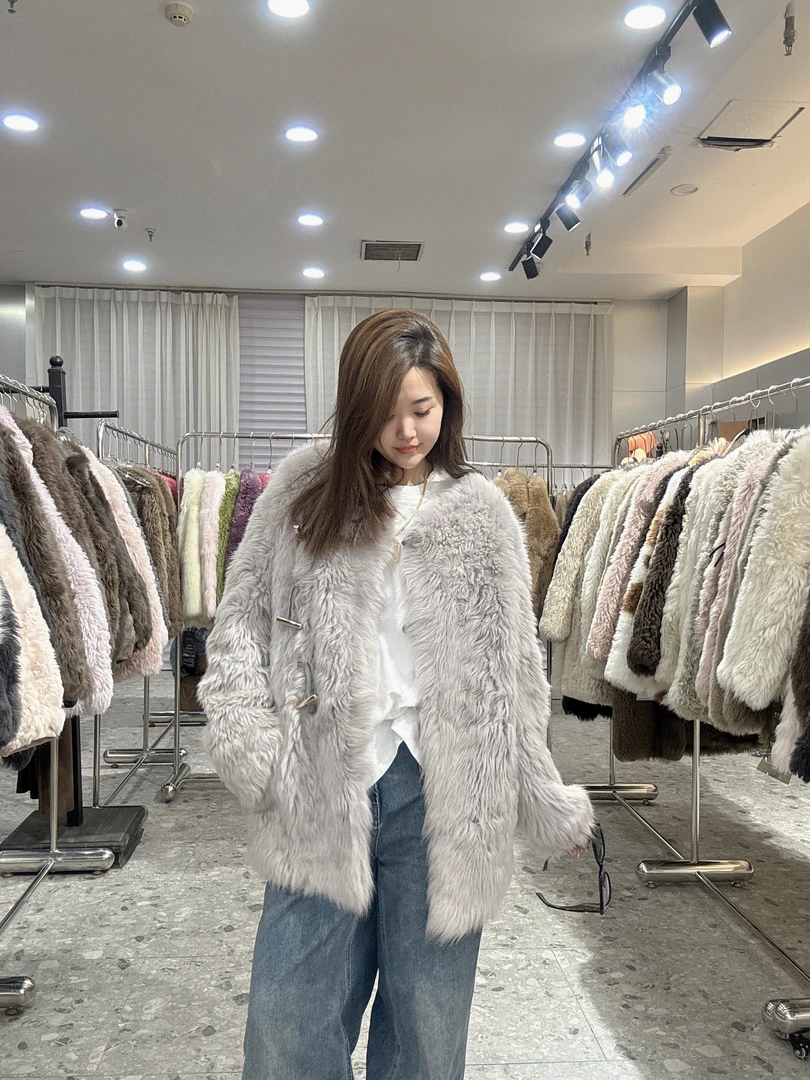 Avril2024"落日余晖"进口托斯卡纳羊皮毛托斯卡纳皮毛一体25118