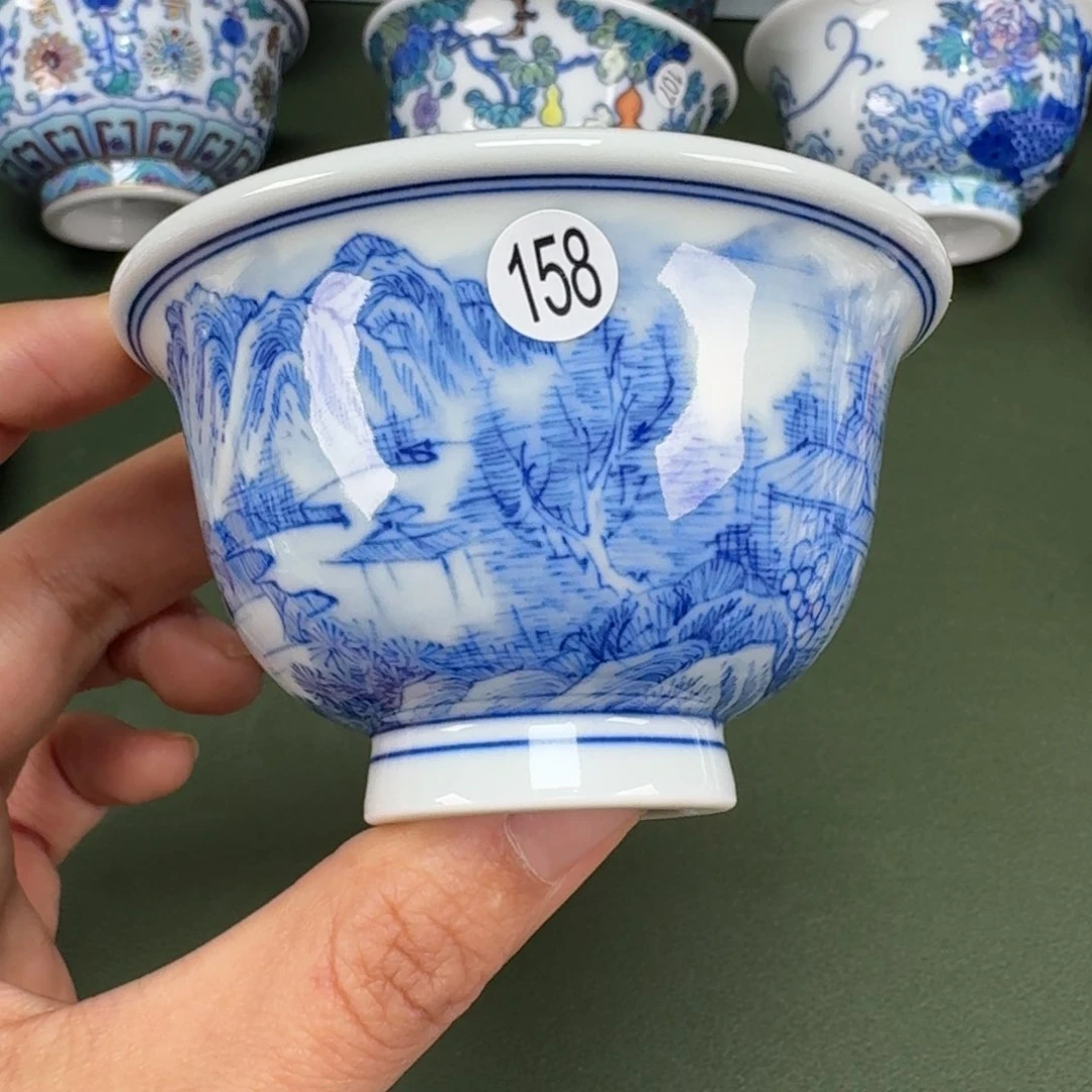 沙沙手工手绘茶具158