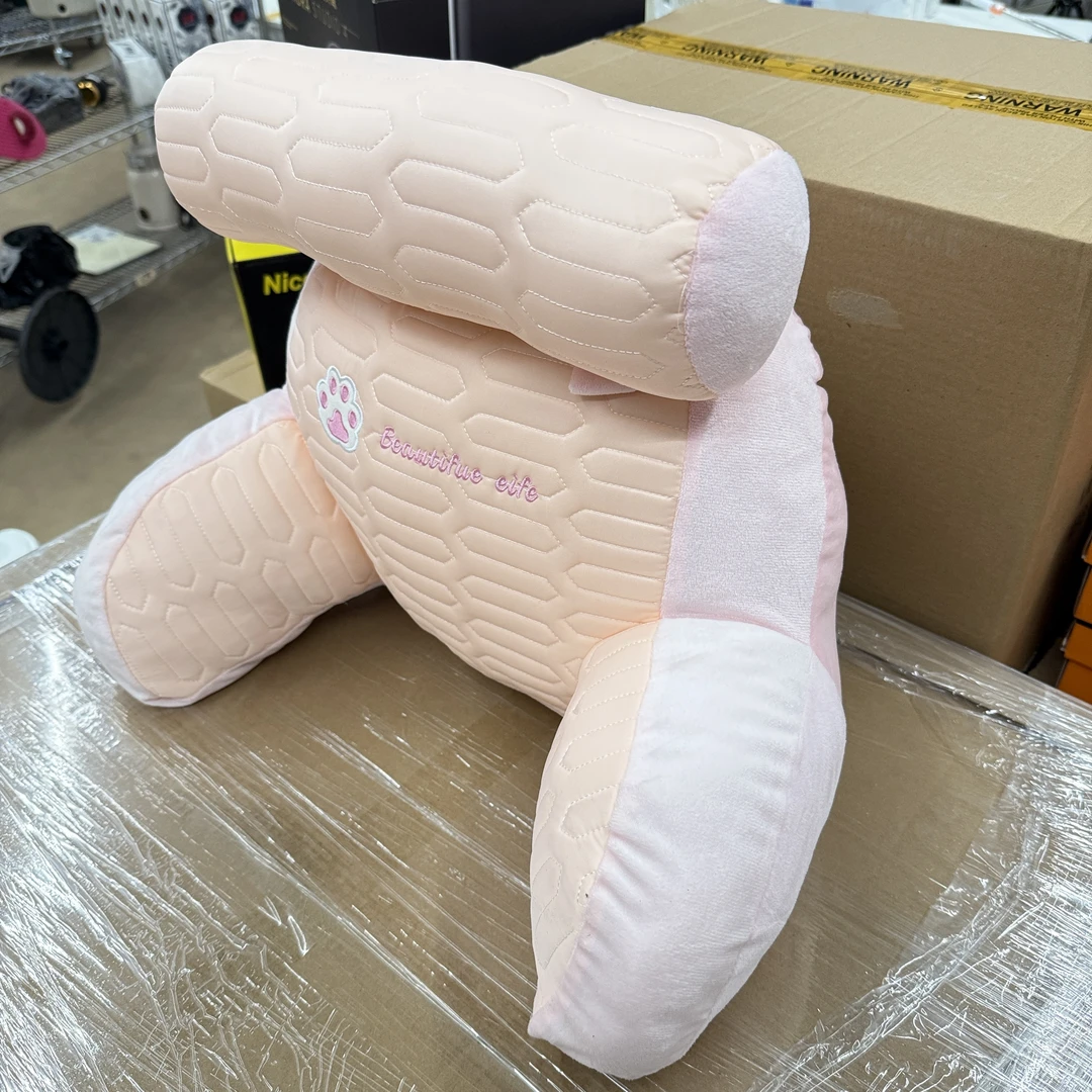 冰丝豆豆乳床头靠垫