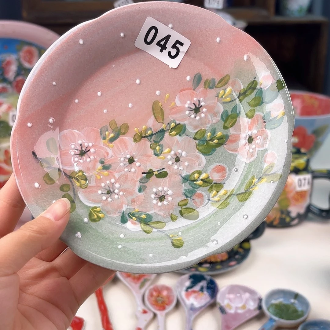 景德镇手绘高温釉下彩陶瓷茶具