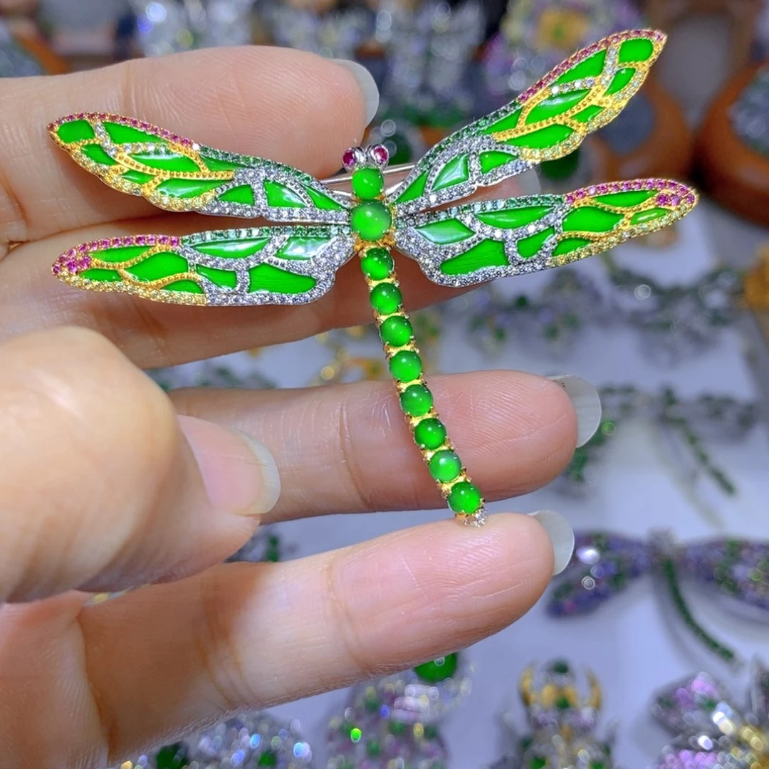 翡翠颈饰银S925镶嵌天然翡翠