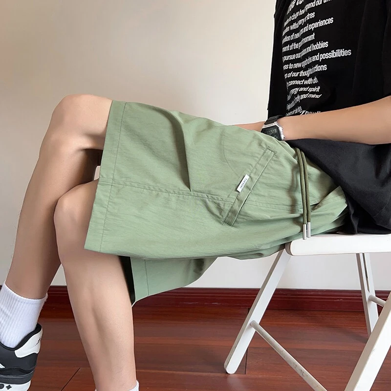 工装短裤大童夏季2025新款潮流速干五分裤宽松青少年男生休闲裤