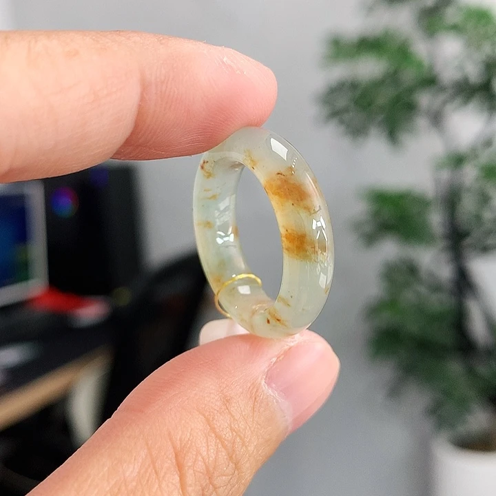 翡翠未镶嵌戒指14-15号