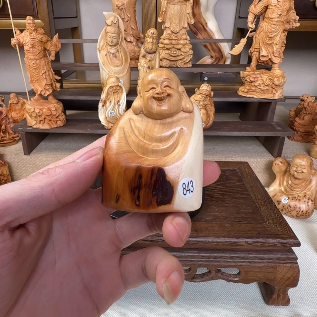 柏木（崖柏）小木匠艺雕一物一拍