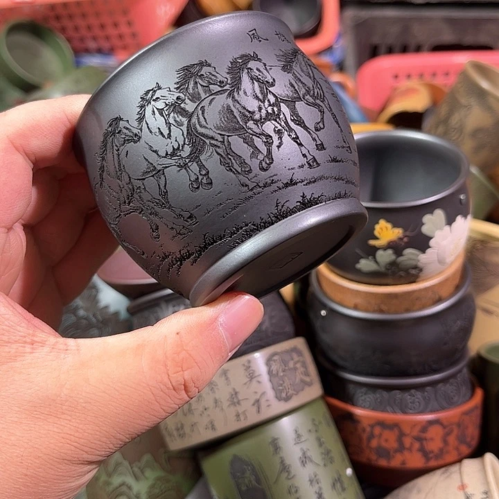 茶杯紫砂全手工紫砂主人杯
