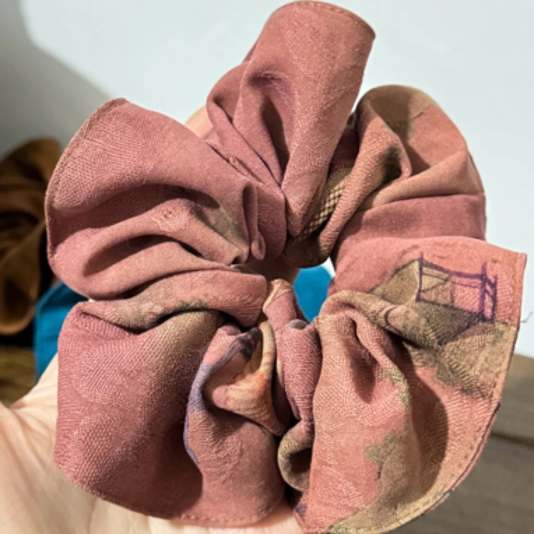 真丝香云纱大肠发圈