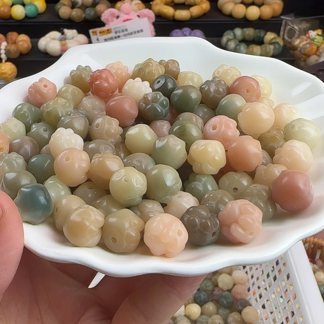 手串菩提根/象牙果卡12/13玛卡龙熊爪100颗