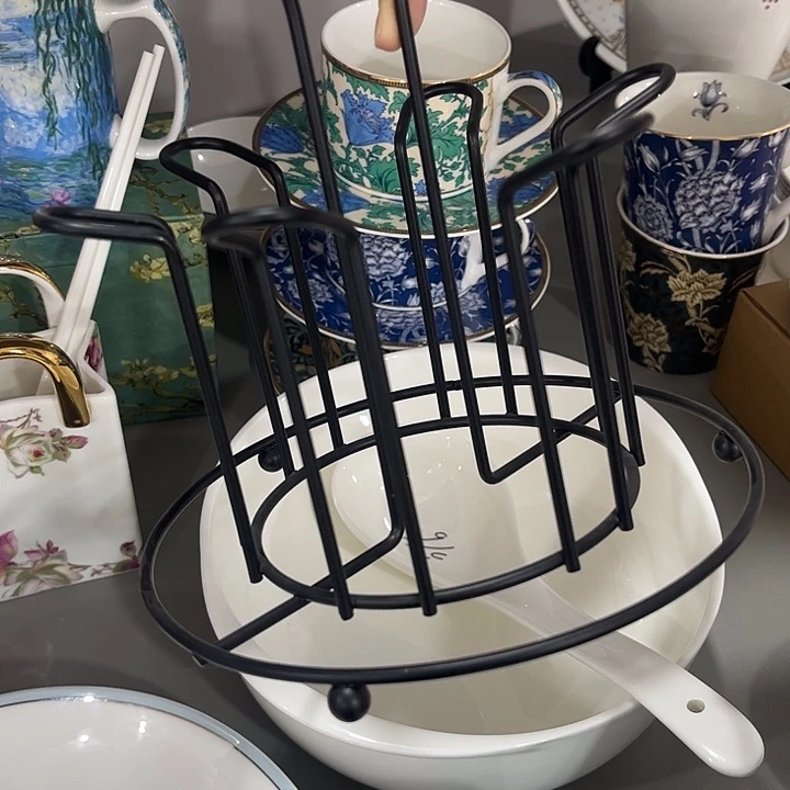 瓷片微瑕沥水杯架一个