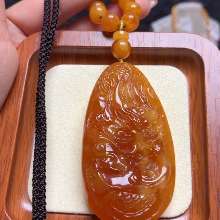 蜜蜡未镶嵌颈饰项链