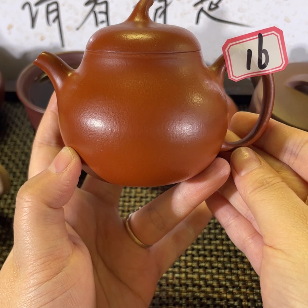 茶壶紫砂j*m茄瓜微瑕全手