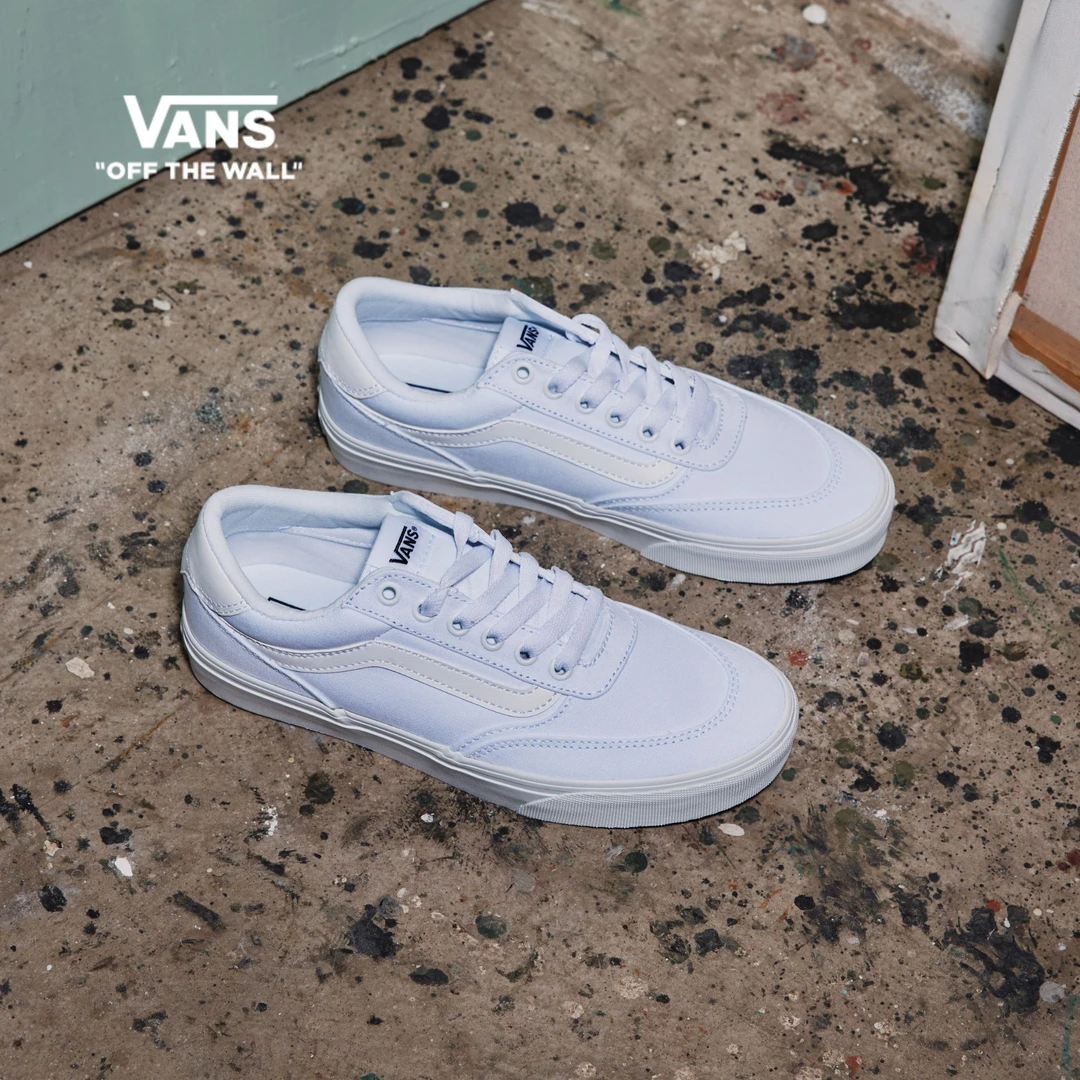 Vans范斯 Brooklyn LS小白鞋简约复古男女板鞋D7QWWW