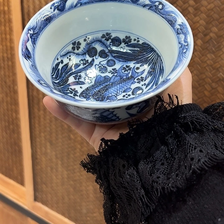 元青拙手鱼藻纹碗