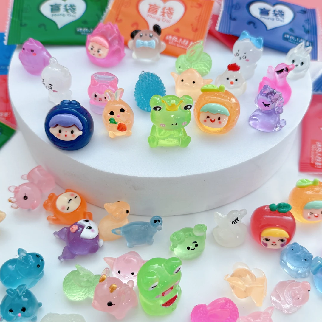 【升级加大款✅】仿真动物夜光盲袋可爱卡通立体模型摆件小玩具玩偶