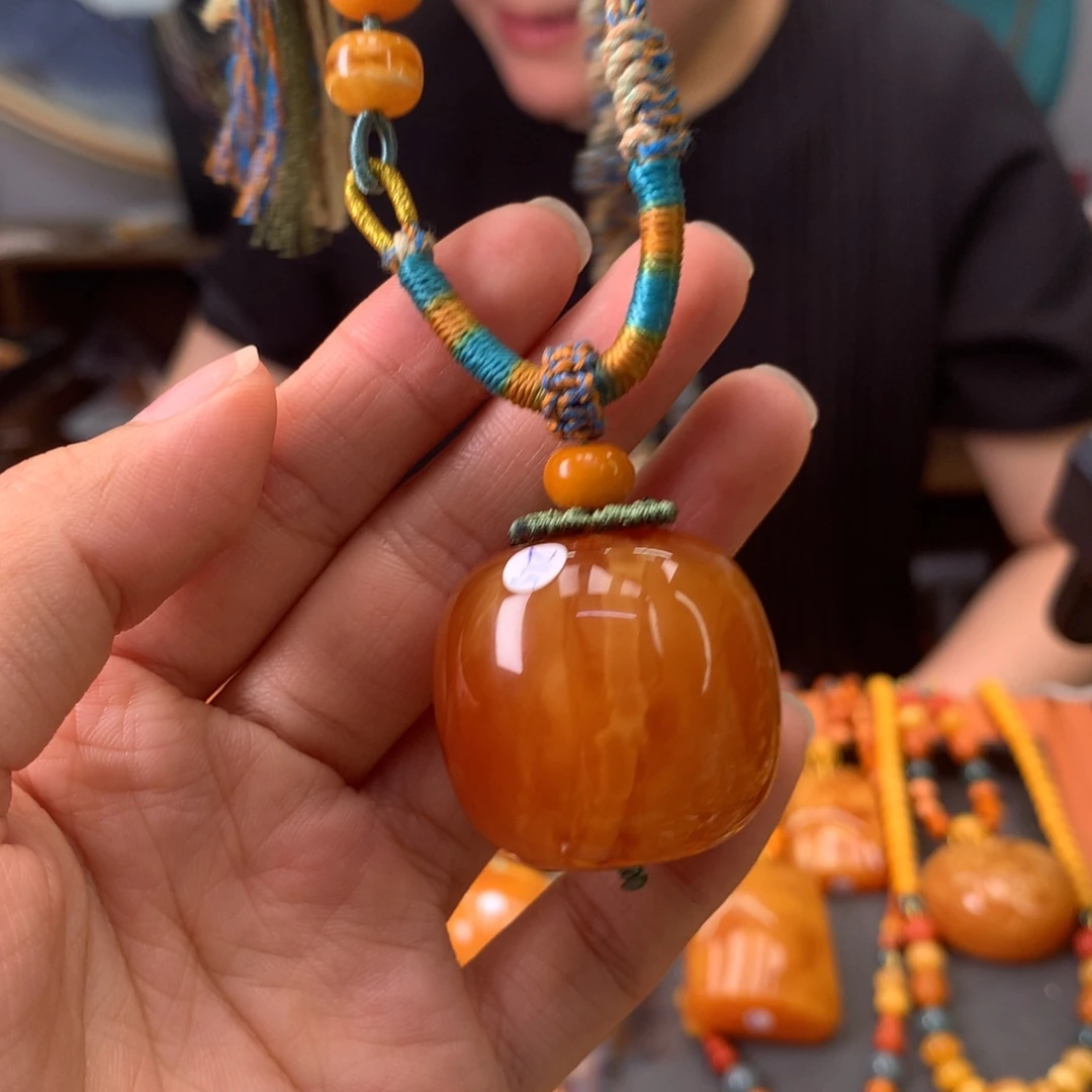 蜜蜡颈饰未镶嵌天然