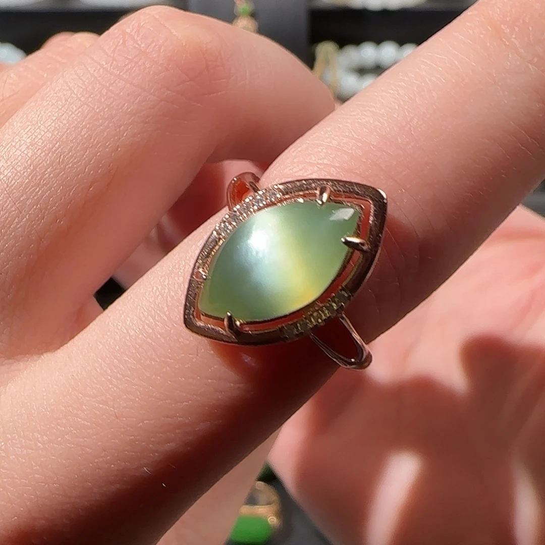 和田玉（碧玉）未镶嵌戒指