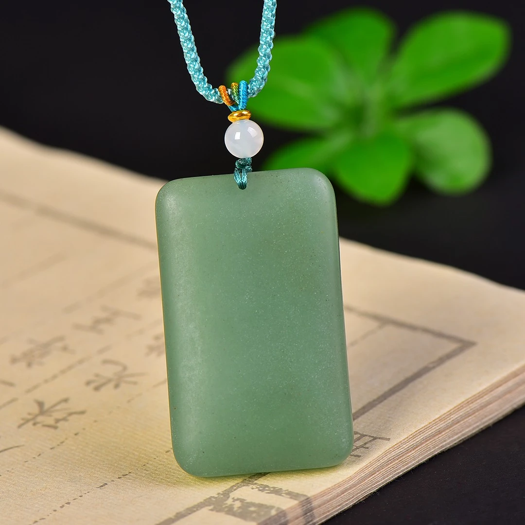 L037玉石直播间高级感玉石东陵玉平安无事牌男款女款玉石吊坠玉牌