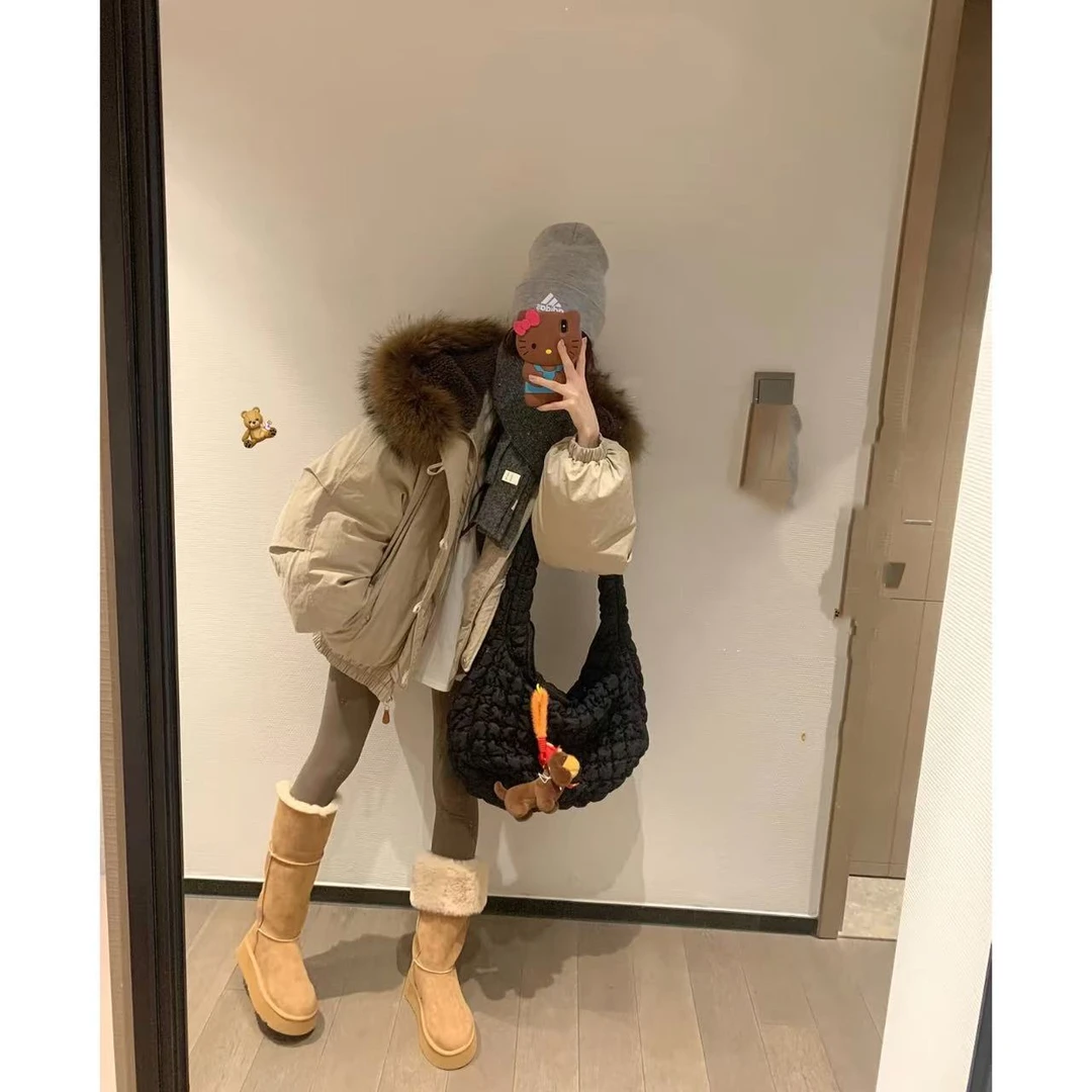 徐秋阳  牛角扣羽绒服 百搭时尚休闲显瘦显白羽绒服11971-